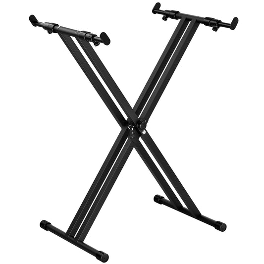 tipatyard Double-X Keyboard Stand, Portable Digital Piano Stand,Adjustable keyboard Music Stand for