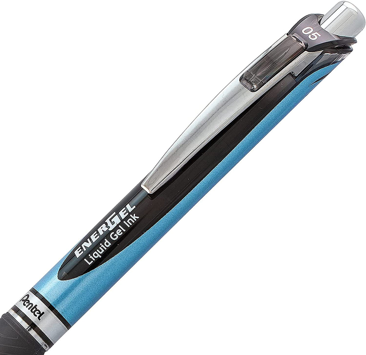 Pentel Energel 0.5 mm Needle Tip Pens - Energel RTX Retractable Liquid Gel Pen Set - Pack of 5