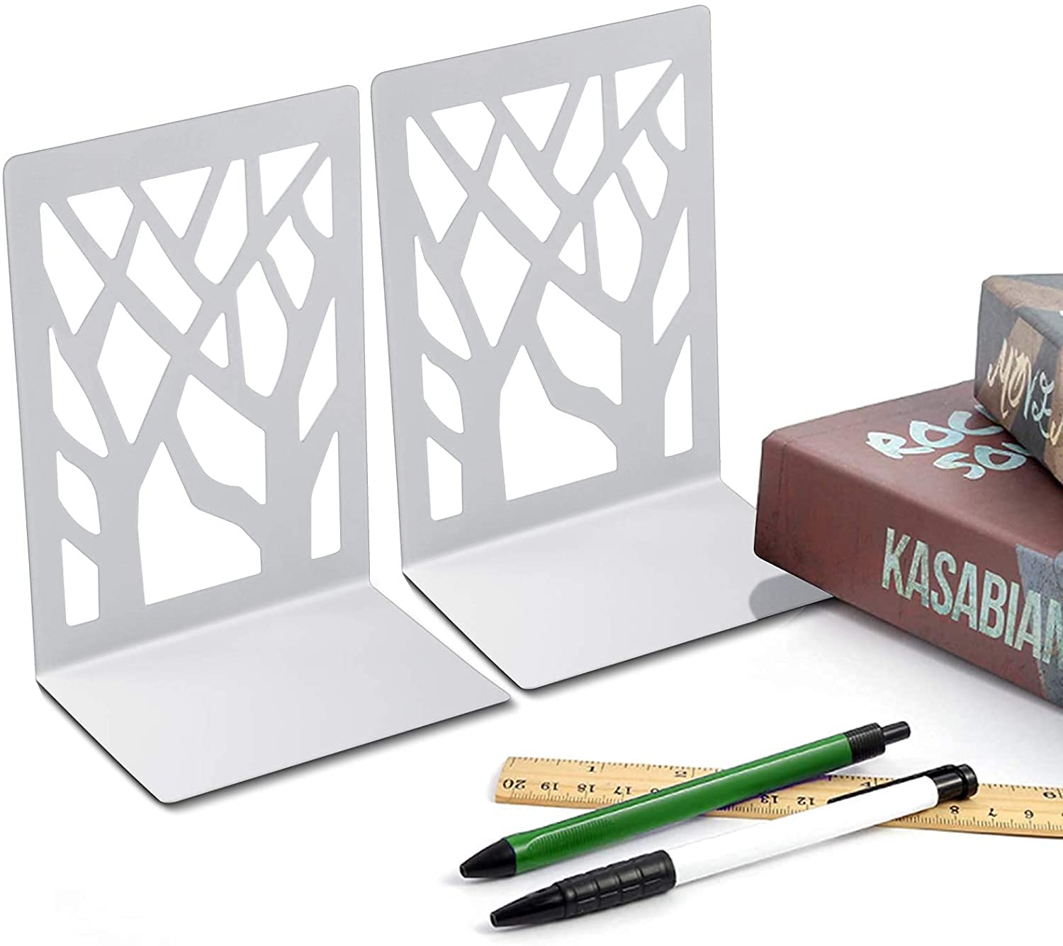 MSDADA Book Ends, Bookends, Book Ends for Shelves, Bookends for Shelves, Book Ends for Heavy Books