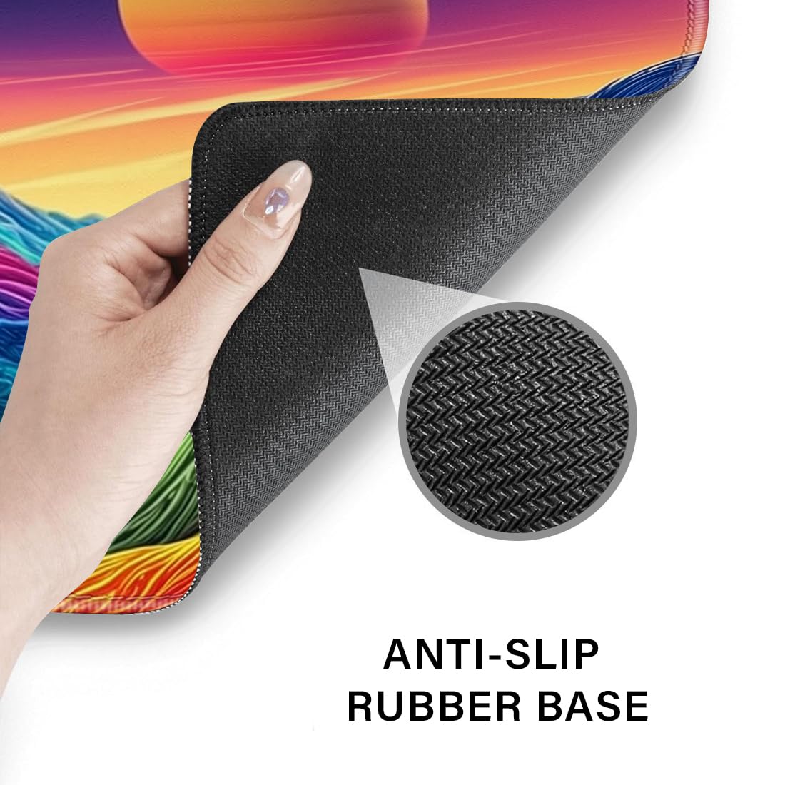 Desk Pad and Keyboard Wrist Rest, Large Mouse Pad + Keyboard Pad+Mouse Wrist Support, Non-Slip Desk