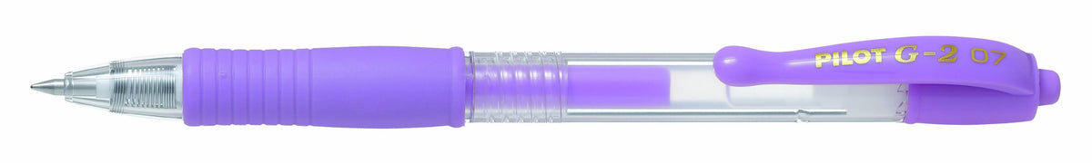 PILOT G207 Retractable Gel Rollerball 0.7 mm Tip (Box of 12) - Pastel Violet