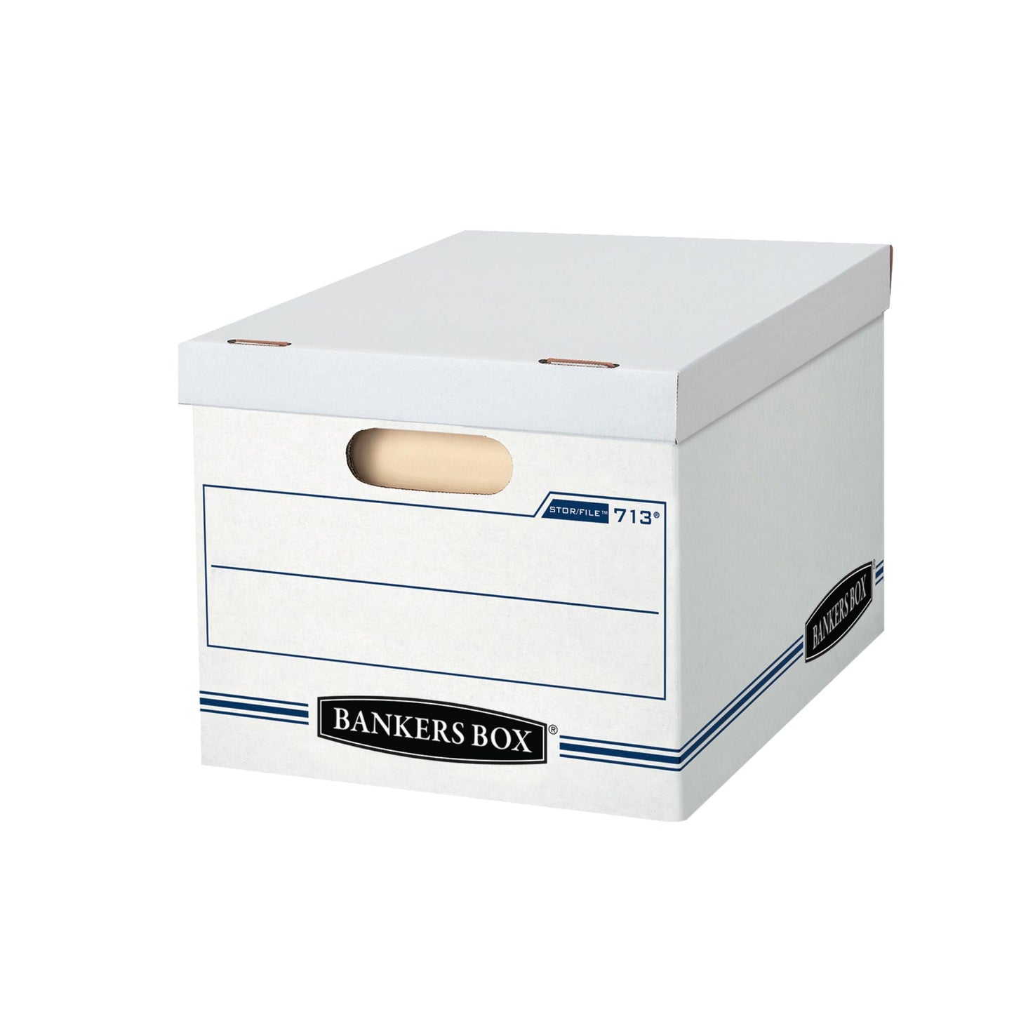 Bankers Box 6-Pack Basic-Duty File Storage Box with Lid, Letter/Legal