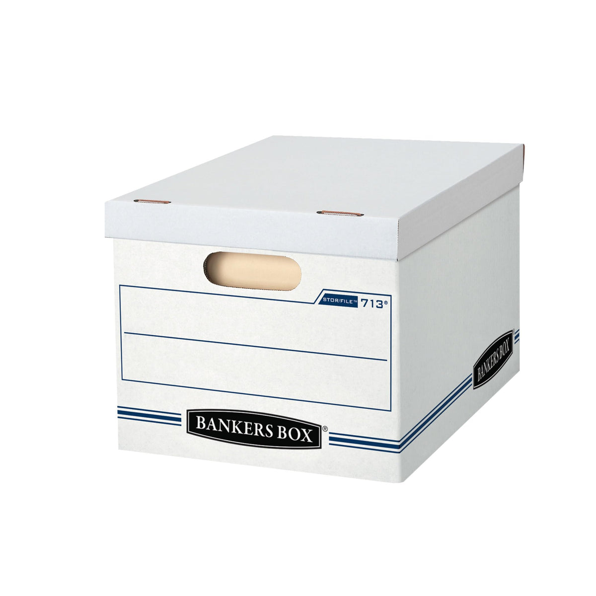 Bankers Box 6-Pack Basic-Duty File Storage Box with Lid, Letter/Legal