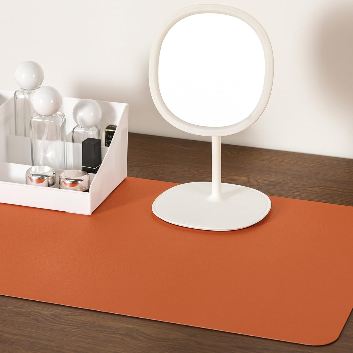 Jumdast Dual Sided Desk Pad Faux Leather Desk Mat Large Mouse Pad