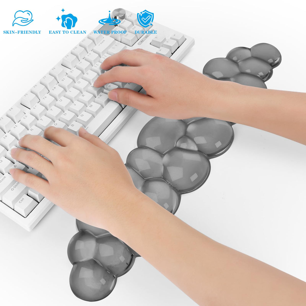 Gel Cloud Keyboard Wrist Rest, Cute Wrist Support and Arm Support Keyboard Rest for Keyboard Typing
