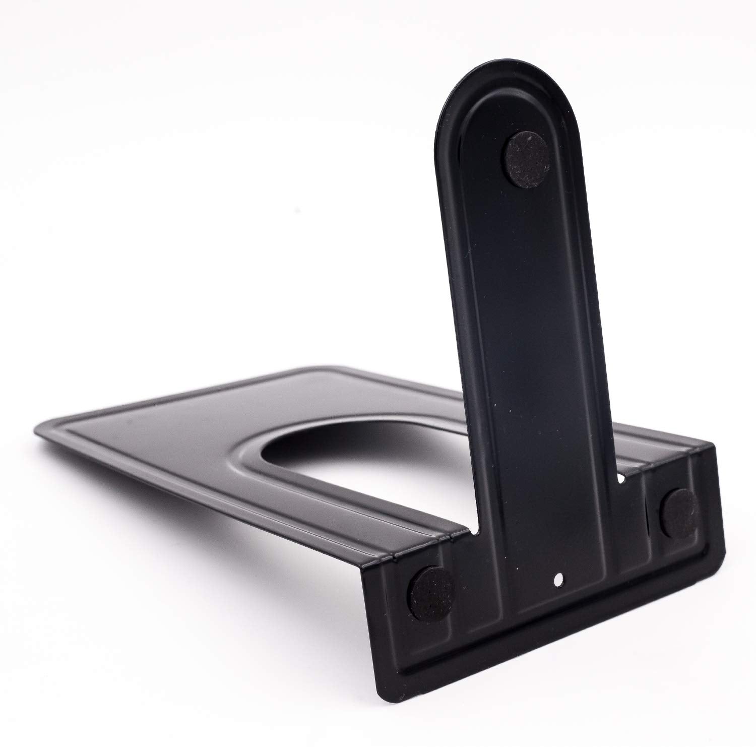 8 Pairs 16 Pieces 8.3 x 5.1 x 6.5 Inch Metal Bookends, KINJOEK Heavy Duty Book Support with Anti