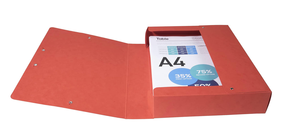 Exacompta - Ref 50605E - Pressboard Filing Box - 250 x 330mm in Size, Suitable for Holding A4