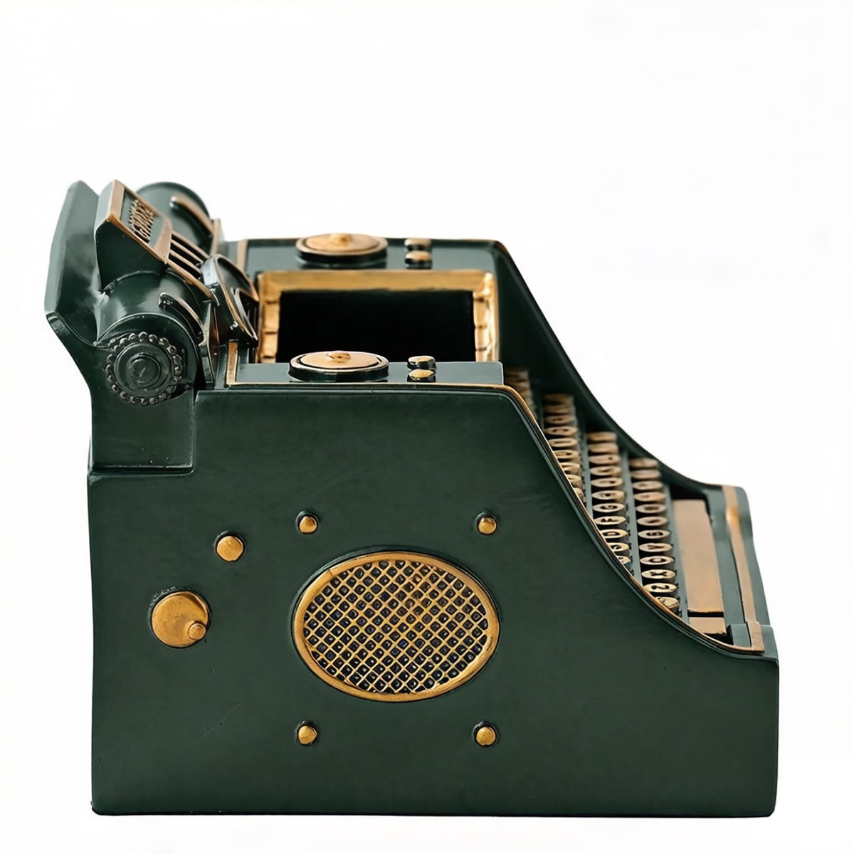 Amoysanli Retro Typewriter Pen Holder Desk Organizers for Writer's Green