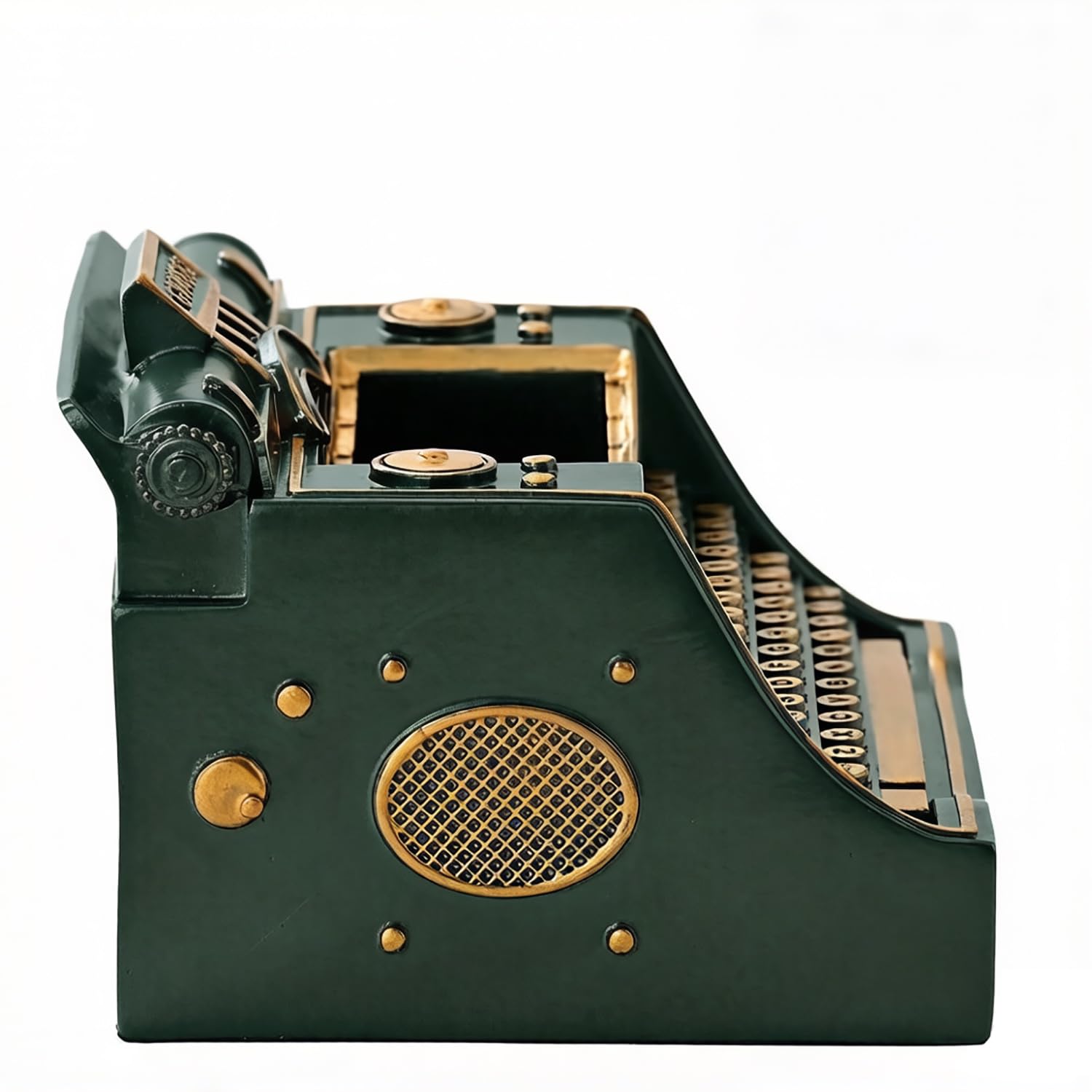 Amoysanli Retro Typewriter Pen Holder Desk Organizers for Writer's Green