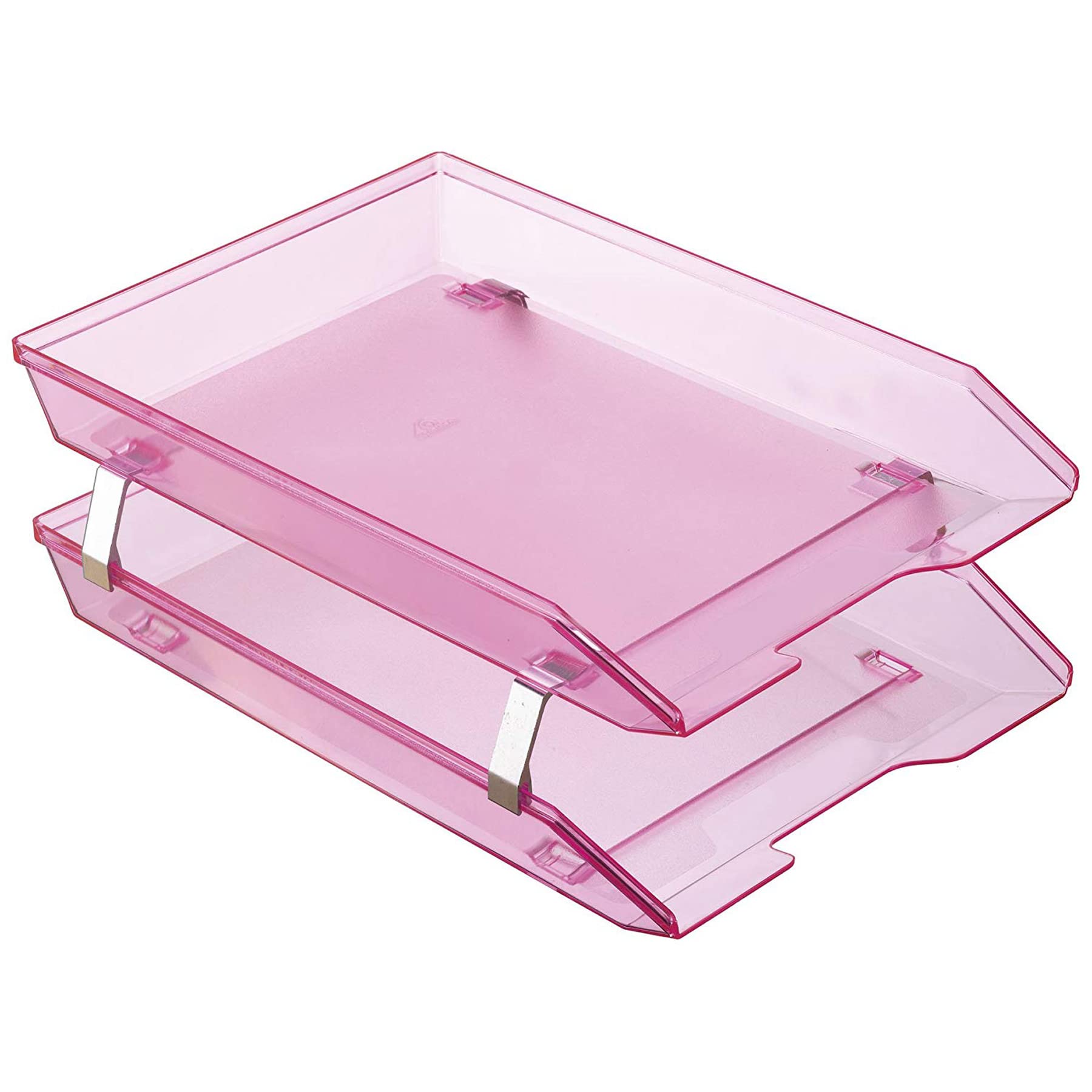 Acrimet Facility 2 Tier Letter Tray, Front Load, Letter Size/A4, Desktop File Organizer, Plastic