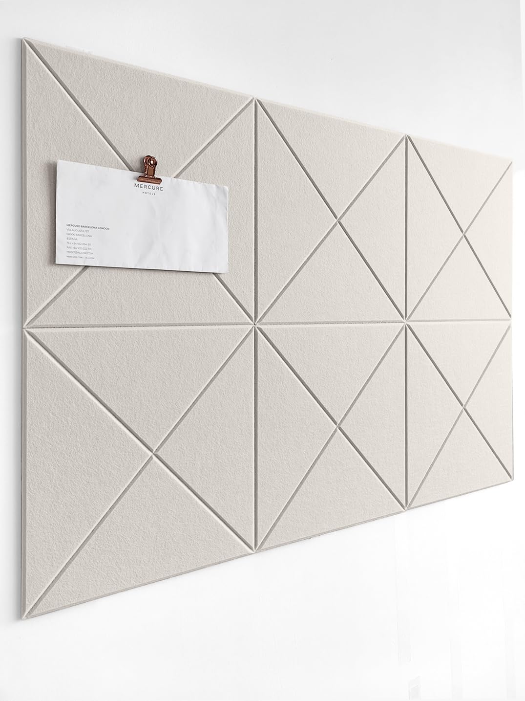 DECORITA Cork Board 24 x36 Alternative - 6 Pack Felt Wall Tiles with Safe Removable Adhesive Tabs