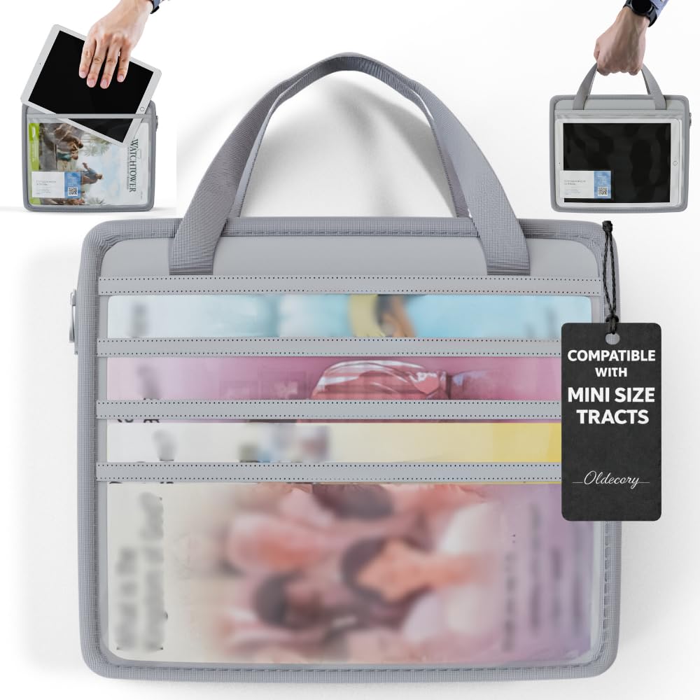 JW Field Service Supplies, JW Gifts, Magazine Tract Holder Bag for Ministry