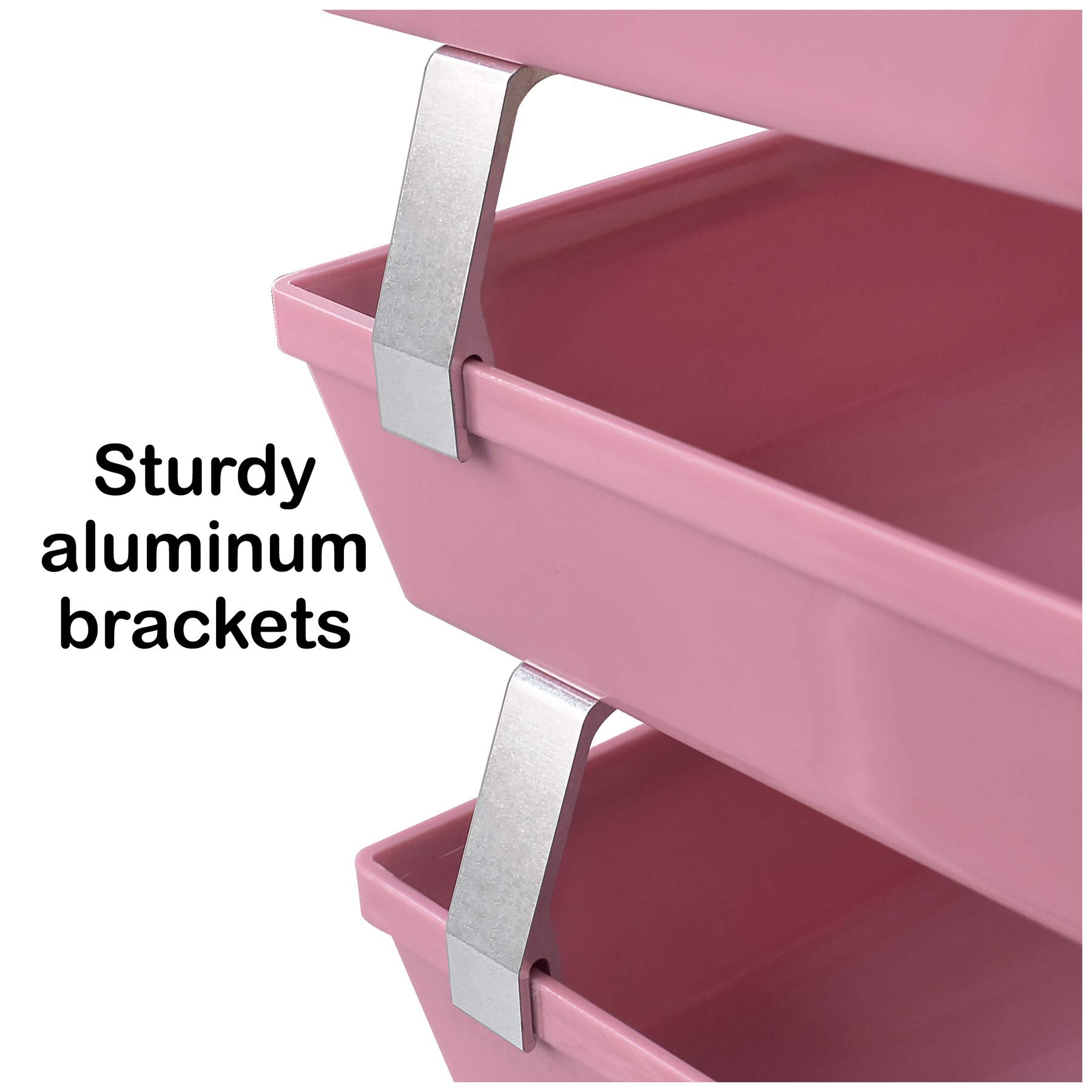 Acrimet Facility 3 Tier Letter Tray, Side Load, Letter Size/A4, Desktop File Organizer, Plastic