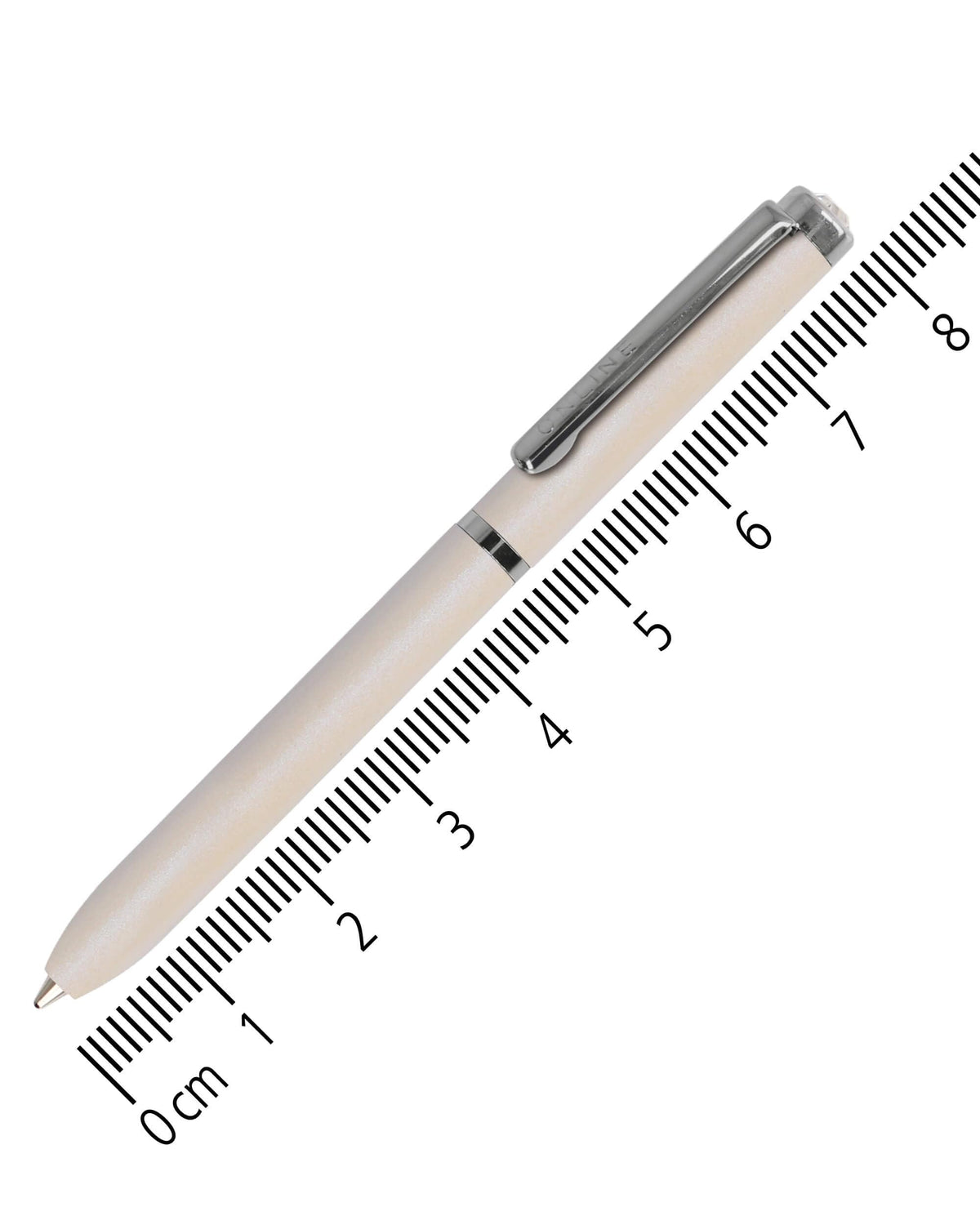 ONLINE Mini Pearl Ballpoint Pen - Wallet with Twist Mechanism & Metal Clip I 8 cm Miniature