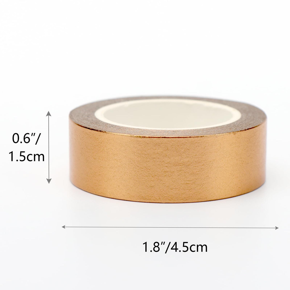 NatSumeBasics 3 Bronze Foil Washi Tape Metallic Masking Craft Tapes