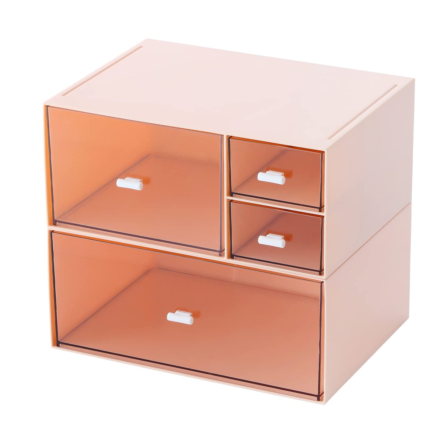 Marknor Desk Organizer with 4 Drawers, Makeup Organizer, Plastic Sundries Storage, Vanity