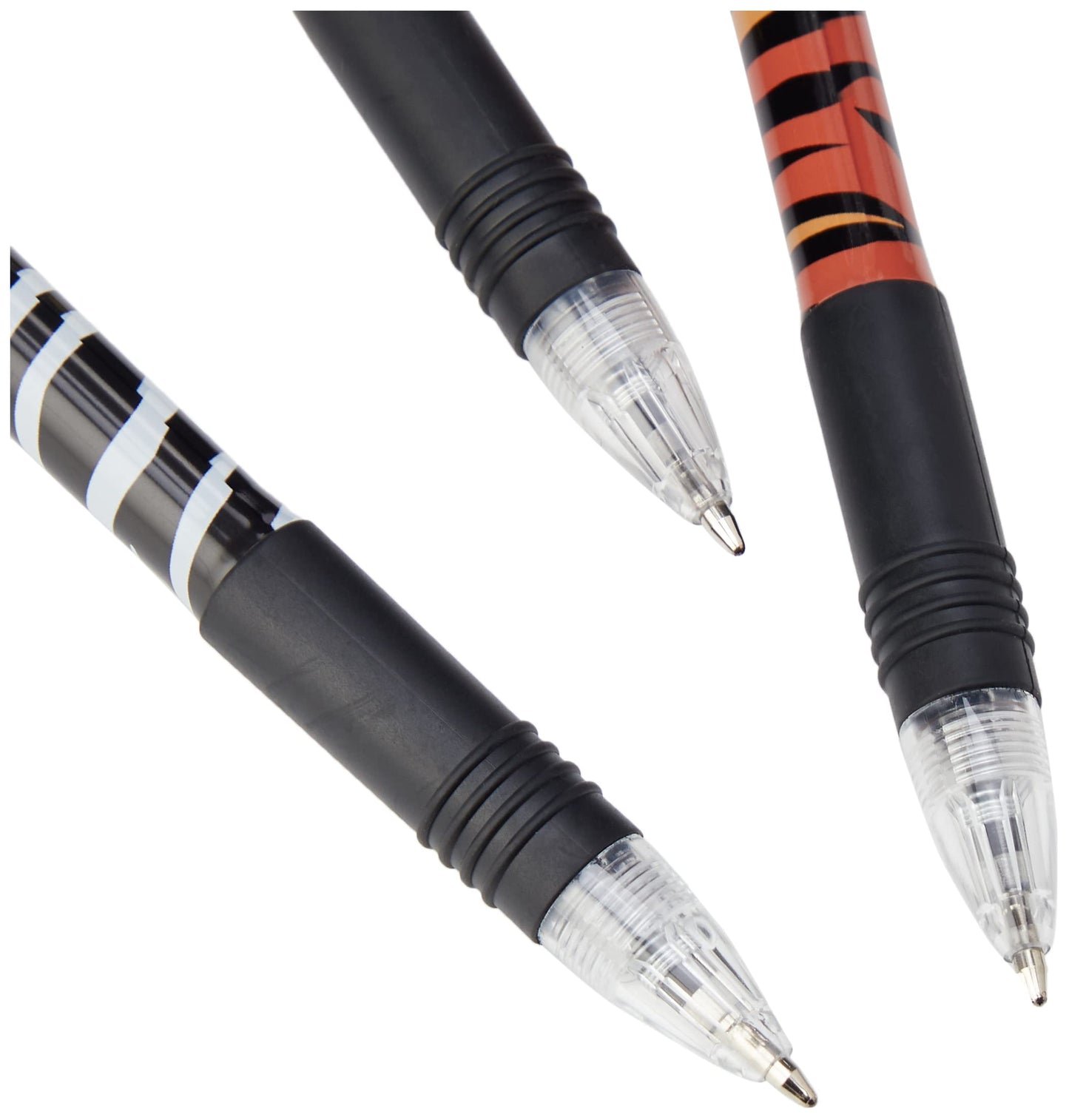 Zebra 2258 Z-Grip Black Ink Funky Animal Print Ballpoint Pen - (Pack of 5)