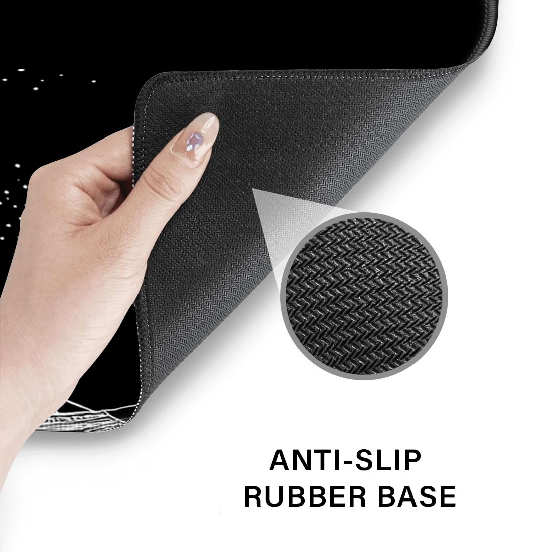 Desk Pad and Keyboard Wrist Rest, Large Mouse Pad + Keyboard Pad+Mouse Wrist Support, Non-Slip Desk