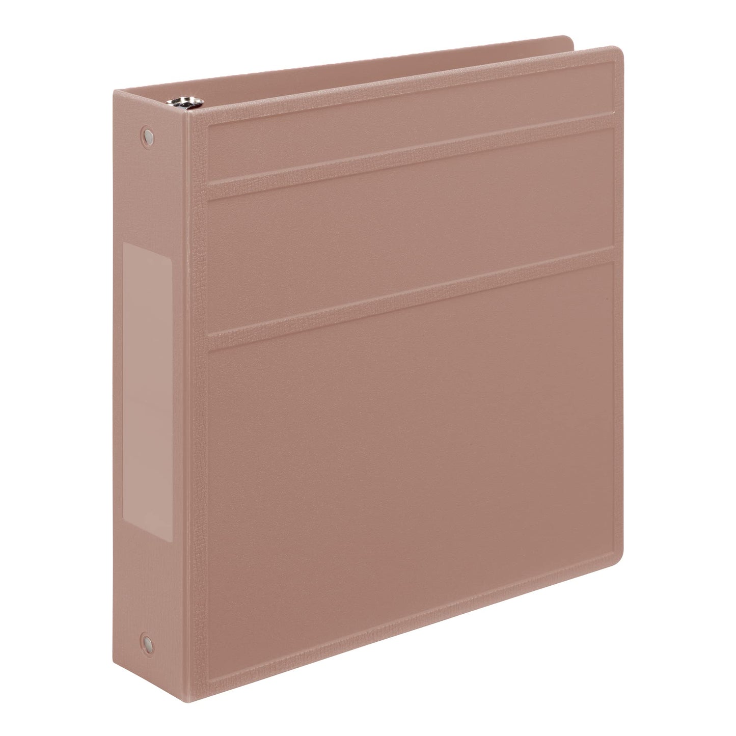 Carstens 2-Inch Heavy Duty 3-Ring Binder - Side Opening, Dusty Rose, Durable Plastic, Precision