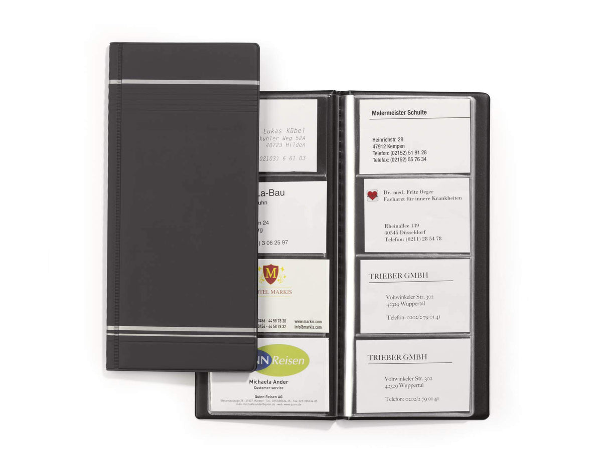 Durable Visifix 400 A4 Business Card Album Anthracite - Grey 96 Card