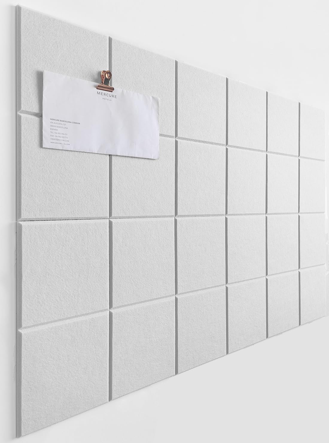 DECORITA Felt Bulletin Board- Cork Board Tiles Alternative - 6 Pack Square Felt Wall Tiles with