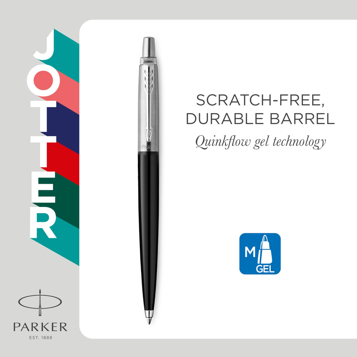 Parker Jotter Originals Trio Pen Gift Set | Ballpoint Pen, Gel Pen & Mechanical Pencil | Made From