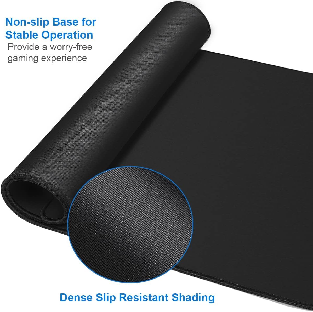 Large Extended Long Mousepad, 47.2x23.6 in Large Gaming Non-Slip Mouse Pad