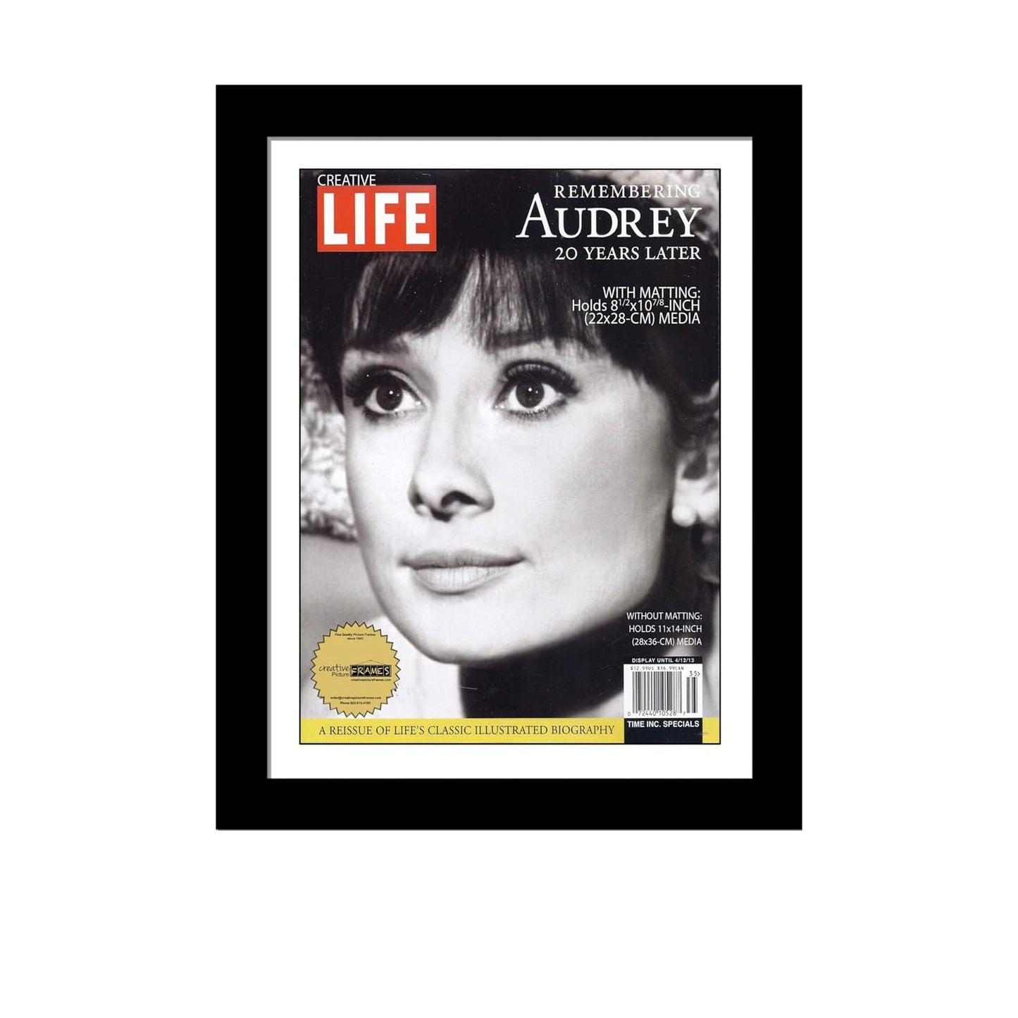 Creative Picture Frames 8.5 x 10.87 Magazine Frame with Full-Strength Glass, Holds Up To A 1/4"