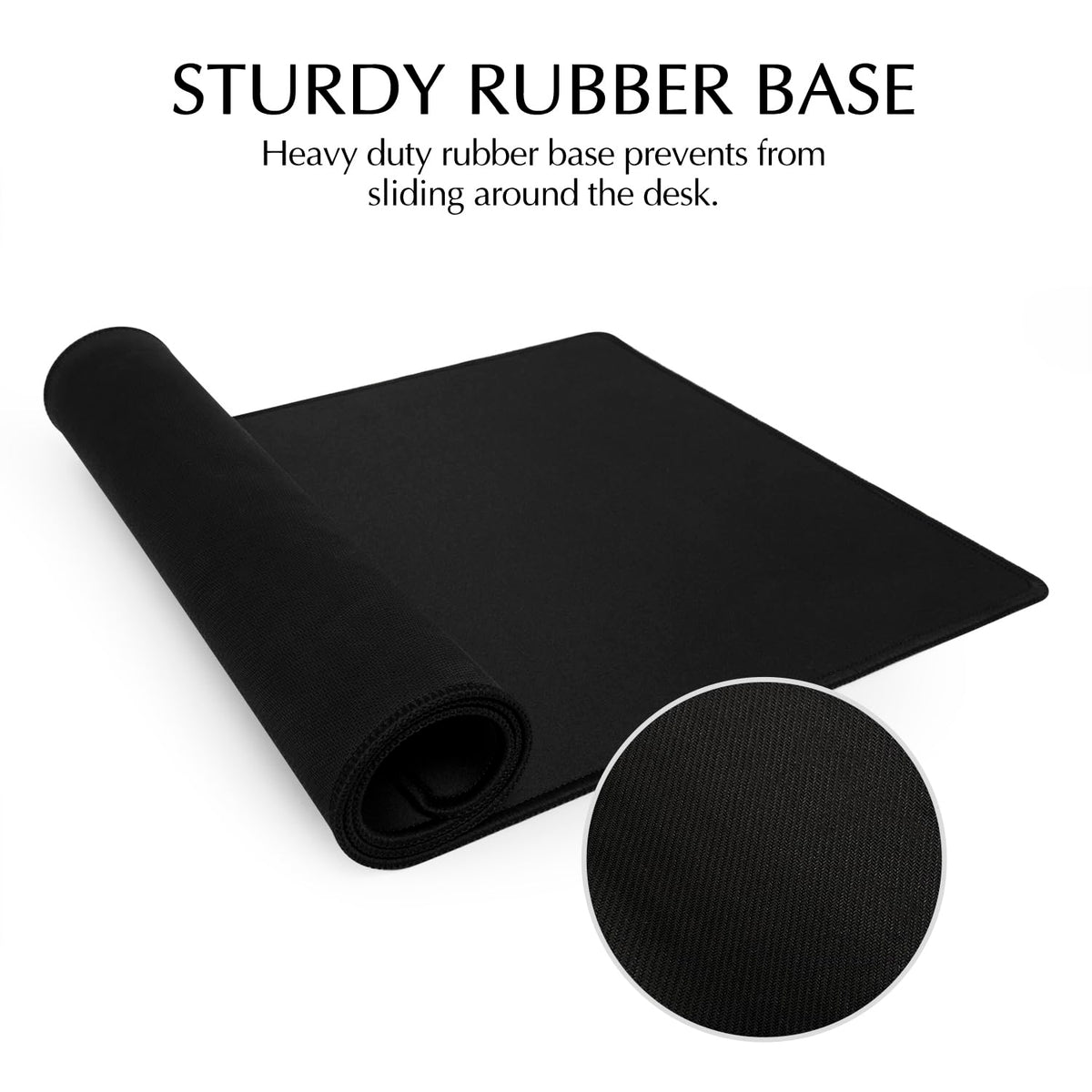 JIALONG Large Gaming Mouse Pad, Extended Mousepad with Black Stitched Edges, XXL Desk Mat, Big