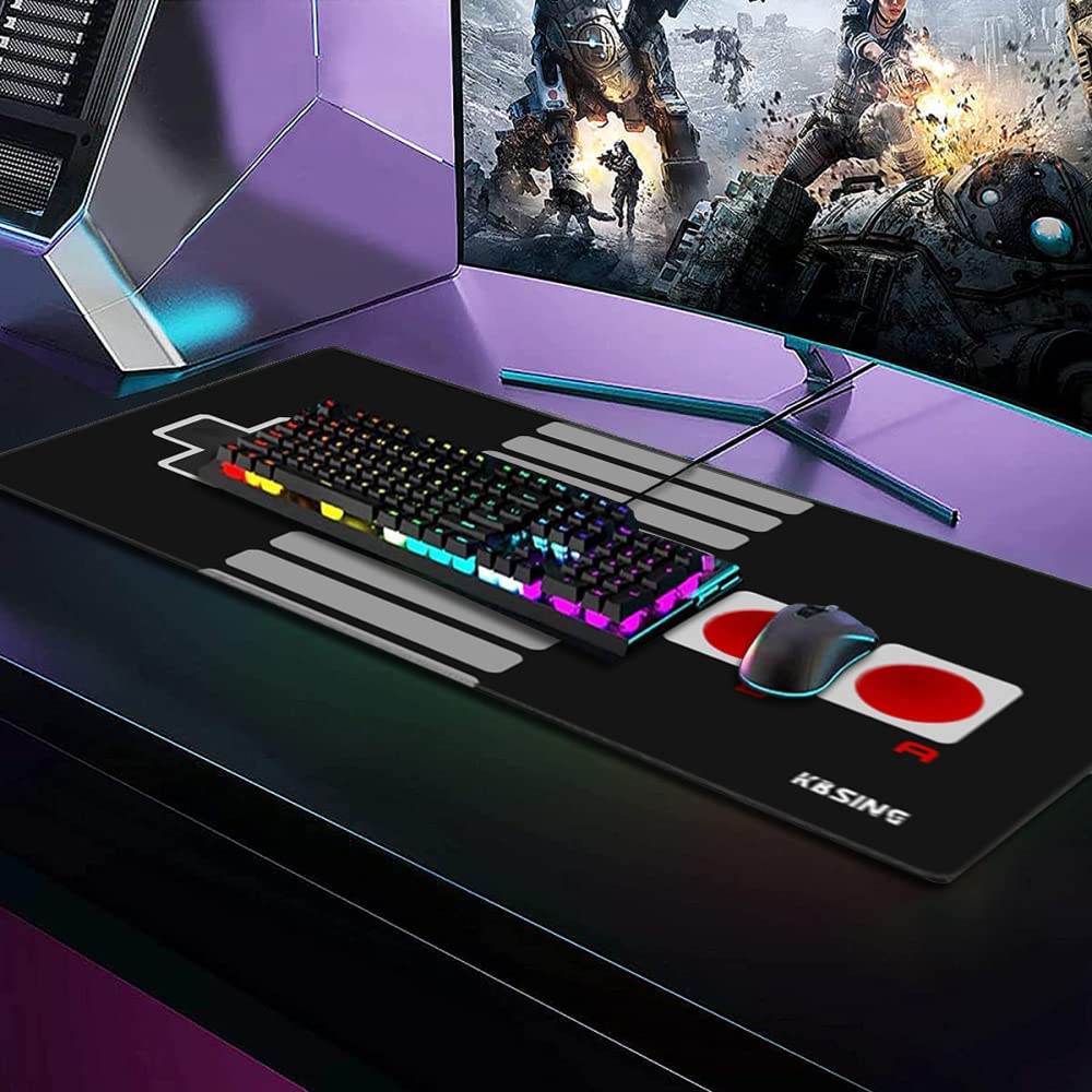 Gaming Mouse Pad - Extended Keyboard Mouse Pad Mat, Large PC Laptop Game Mouse Mat Huge Desk Pad