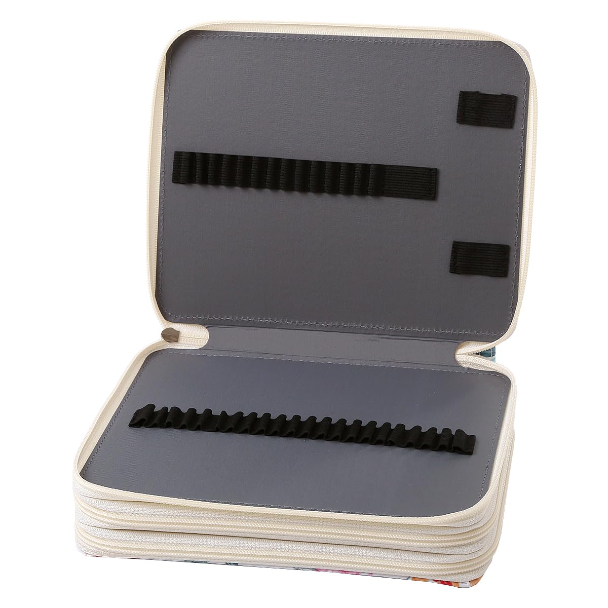 Lbxgap Portable Colored Printing Pattern Pencil Case Holds 120 pcs Pencils Bag Organizer with Handy