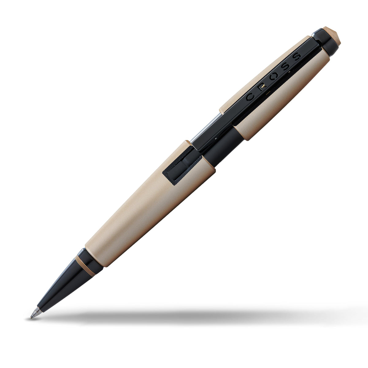 Cross Edge Matte Hazelnut Gel Rollerball Pen, Medium Point, Black Ink