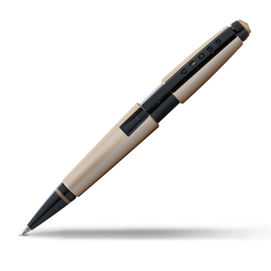 Cross Edge Matte Hazelnut Gel Rollerball Pen, Medium Point, Black Ink
