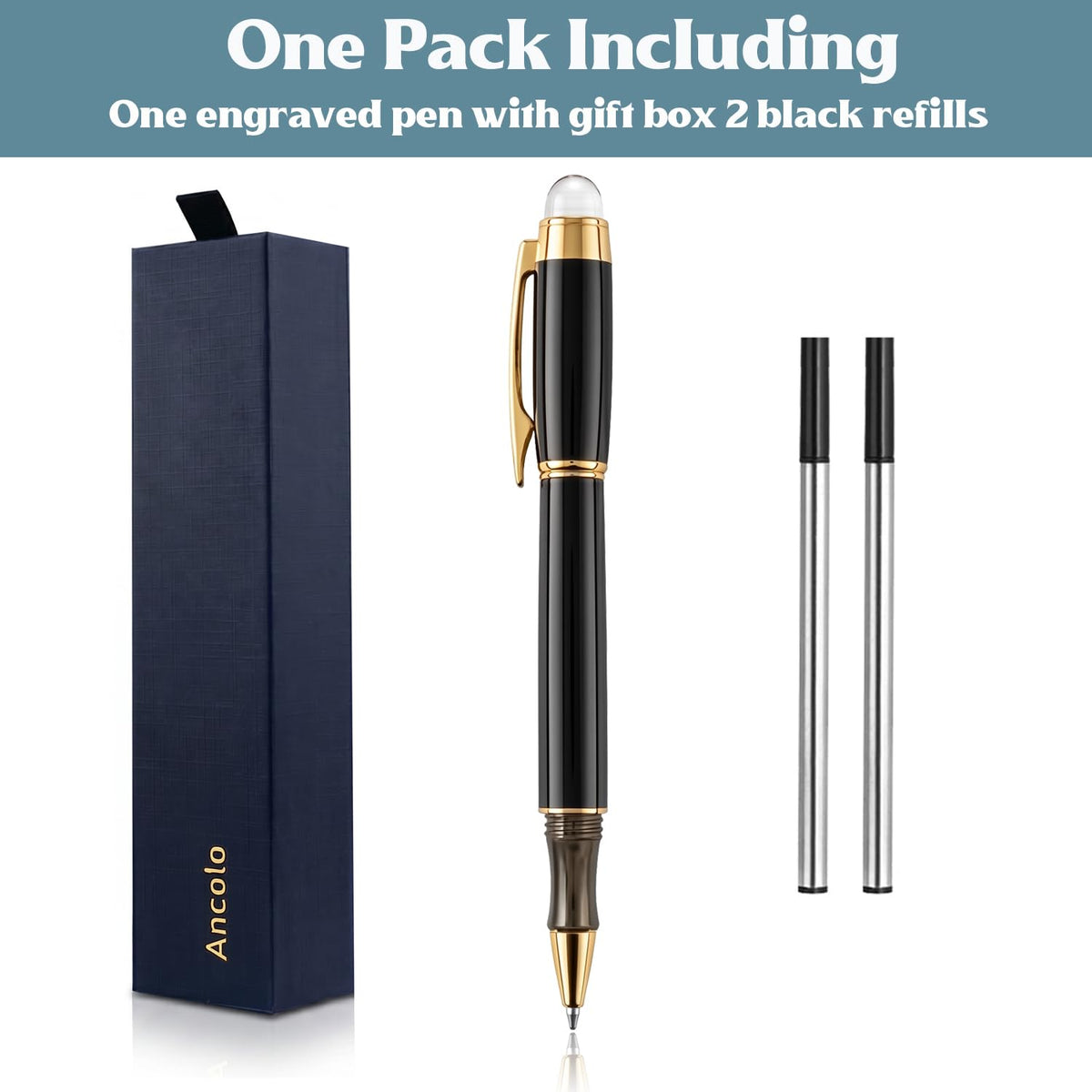 Personalized Luxury Roller Pen - Executive Pen Custom Your Name or Message