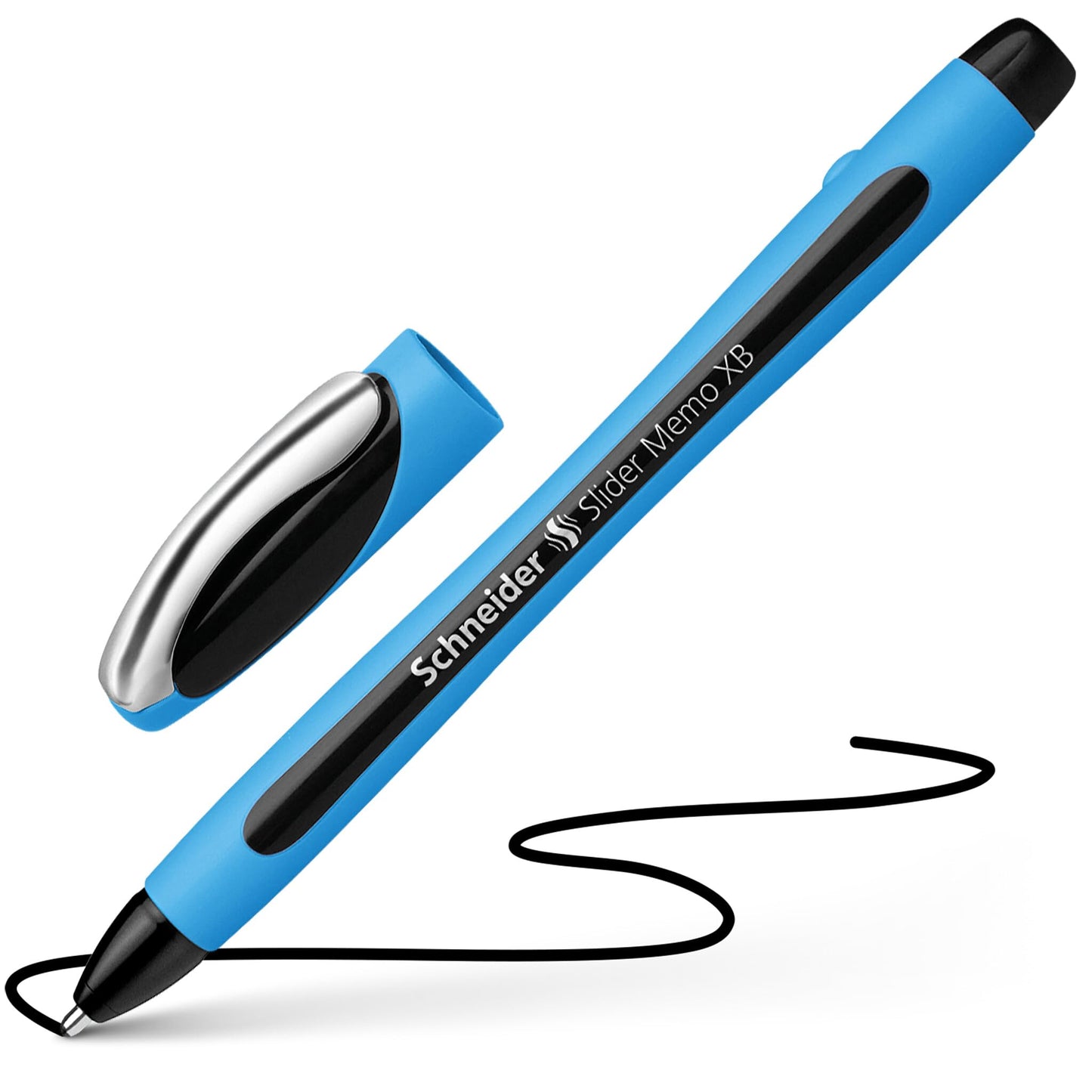 Schneider Slider Memo XB Ballpoint Pen, Asstd. Colors, Pack of 6 (150296)