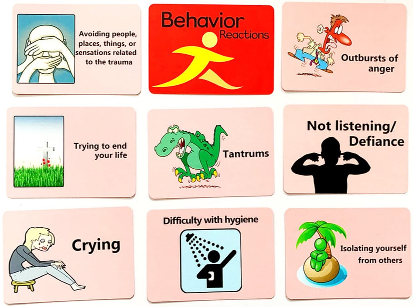 Trauma Reaction Cards for Children & Adolescents