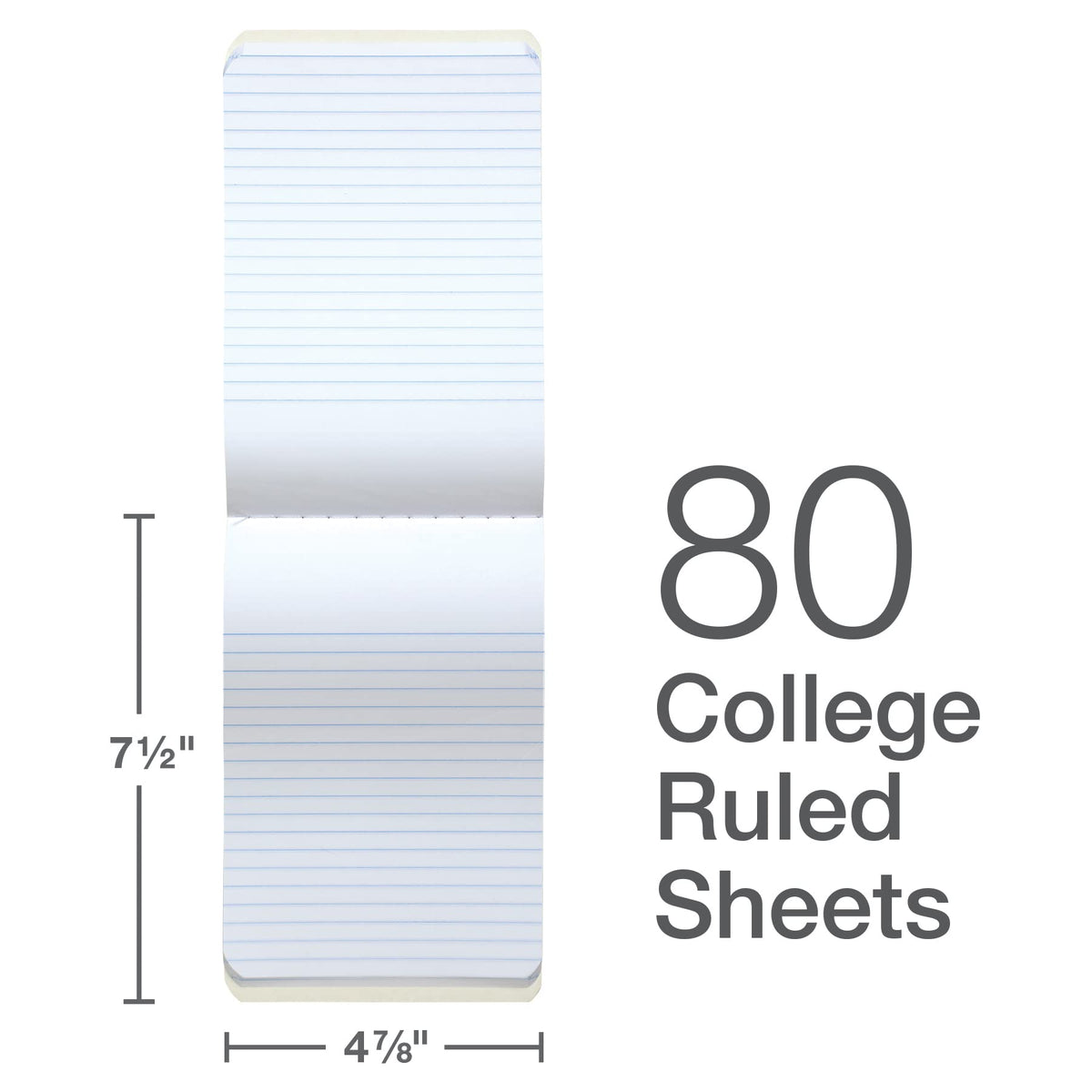 Oxford Jr. Composition Notebooks, Notebooks for School, School Supplies, Half Size, Kids Journal