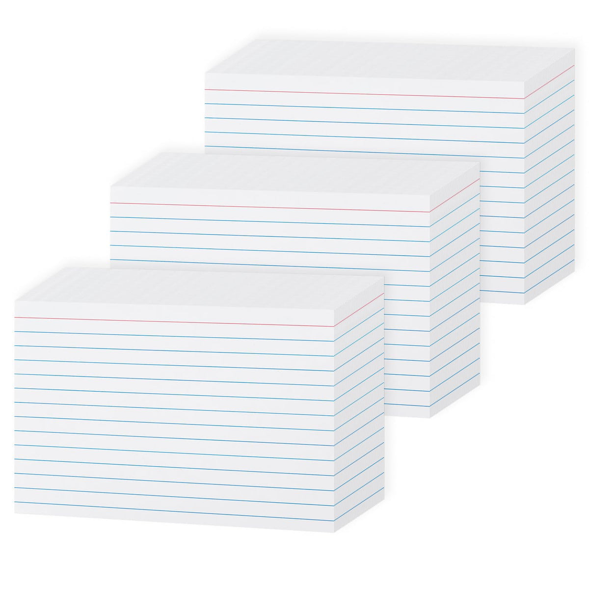 Goefun 240GSM/90LB 4x6 Heavy Weight Lined Note Cards White 300 Pack