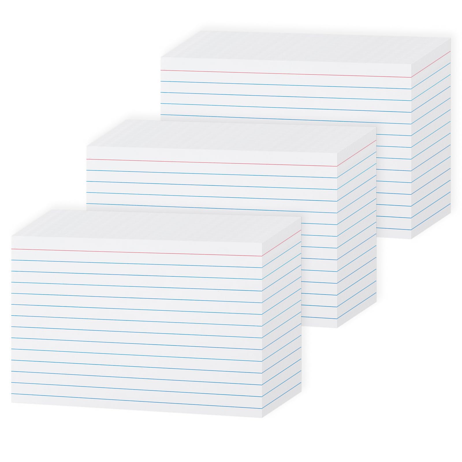 Goefun 240GSM/90LB 4x6 Heavy Weight Lined Note Cards White 300 Pack