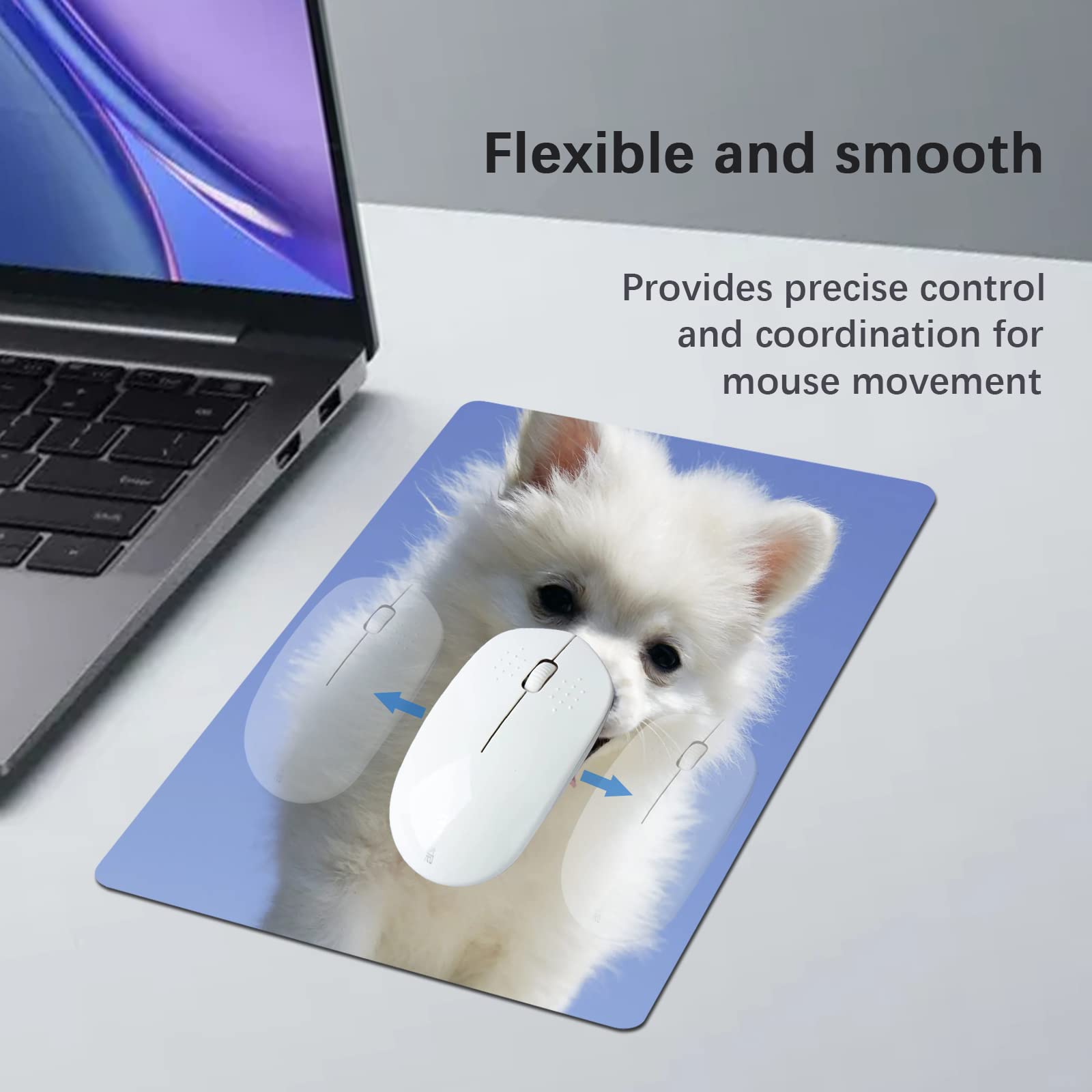 White Mouse Pad for Transfer Heat Press Printing Bulk Crafts Mousepad Blank for Heat Transfer
