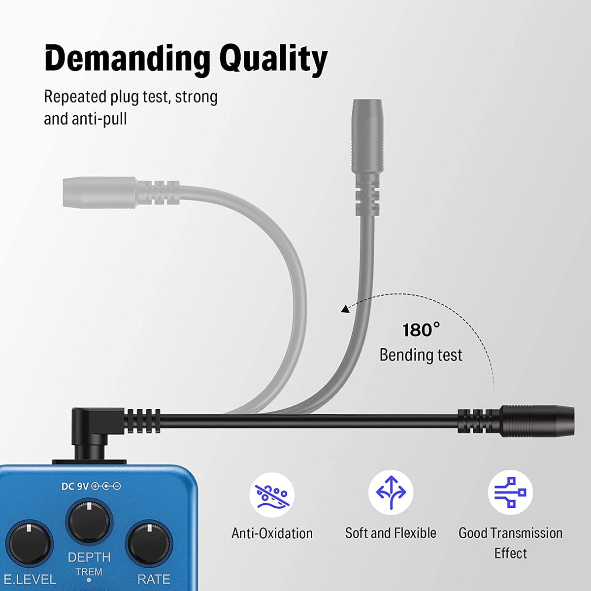 Donner DPA-1 9V DC 1A Power Supply Adapter for Keyboards & Guitar Pedals
