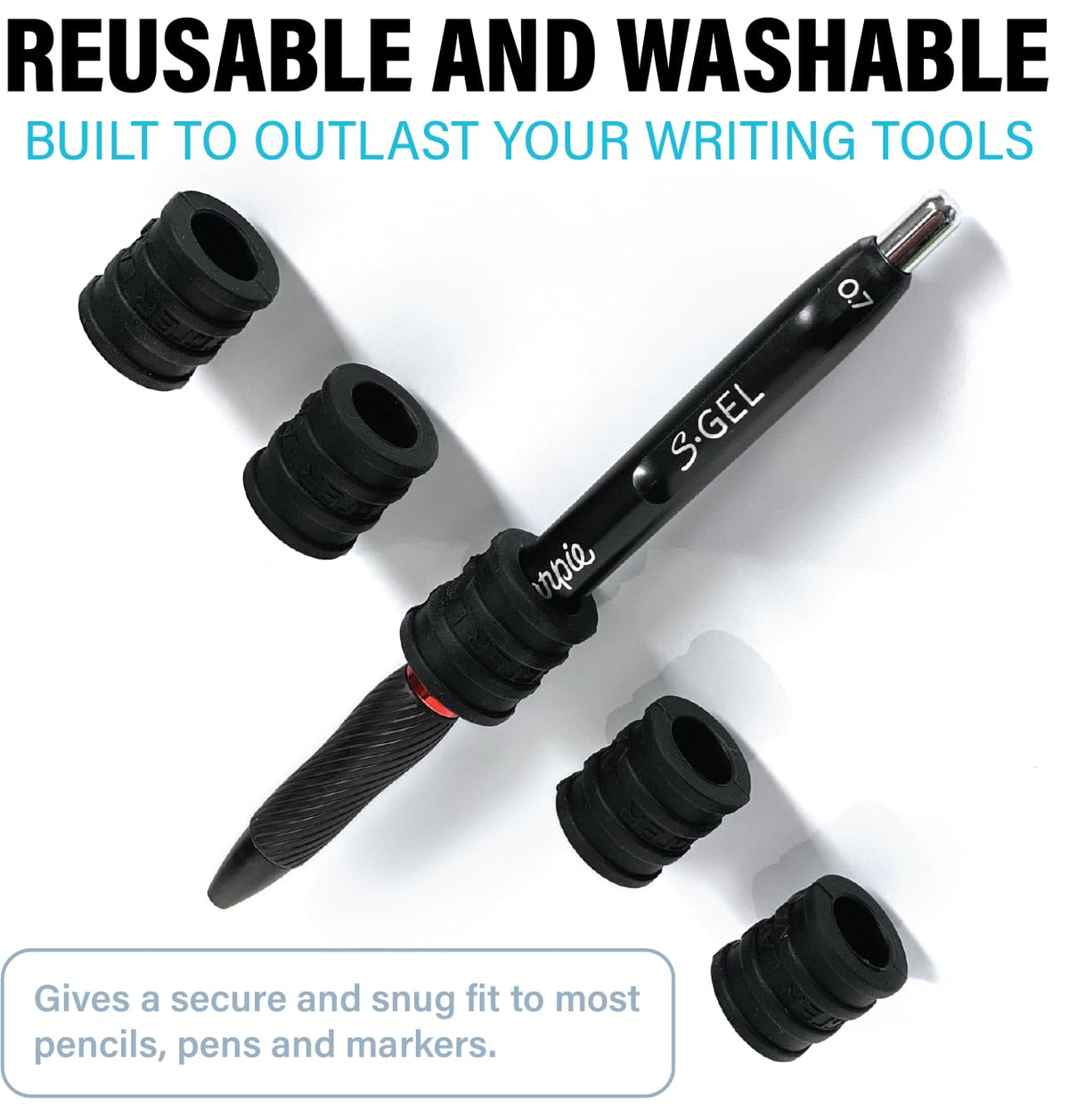 Better Labz Stick-O Pen Magnetic Pen Pencil Holder - Holds Most Pens, Pencils and Thin Markers.