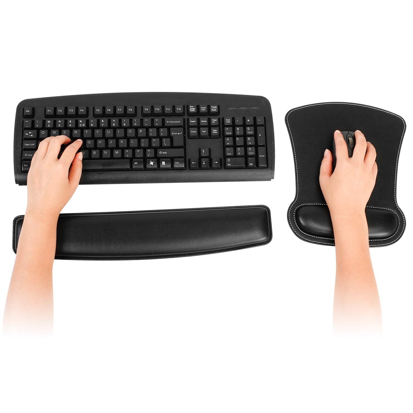 RICHEN Keyboard Wrist Rest Pad and Mouse Wrist Rest Support Mouse Pad Set,Sturdy & Comfortable &