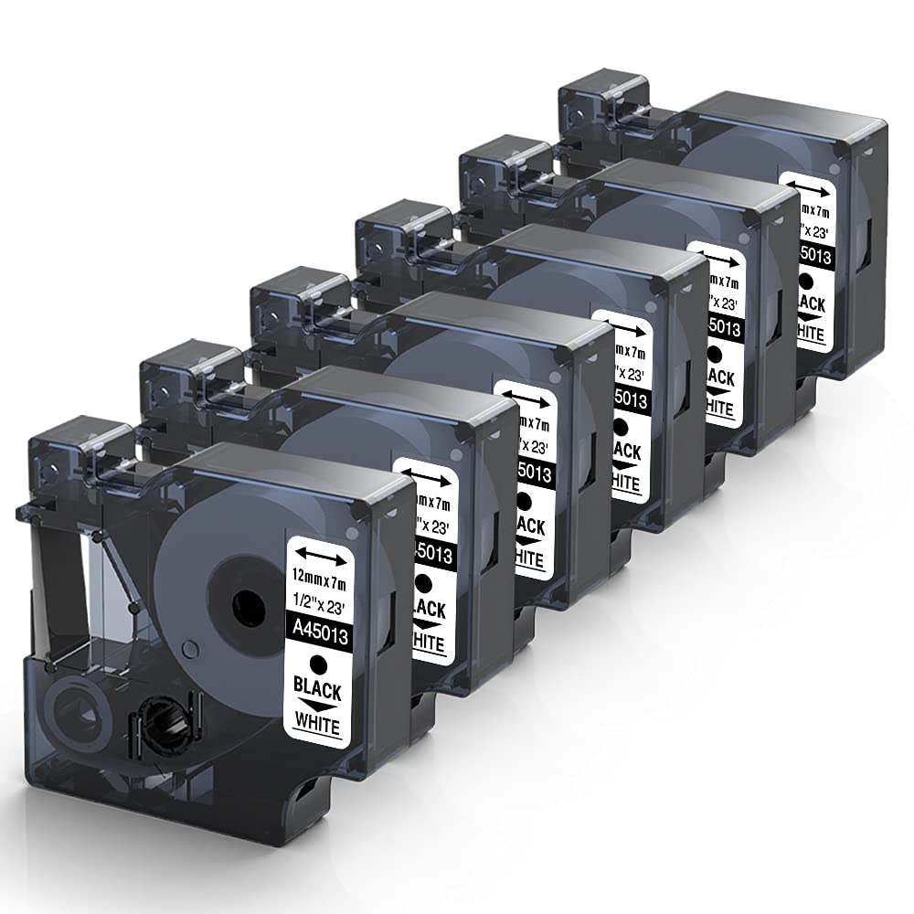 Replacement for DYMO Label Maker Refills 45013 S0720530s D1 Label Tape