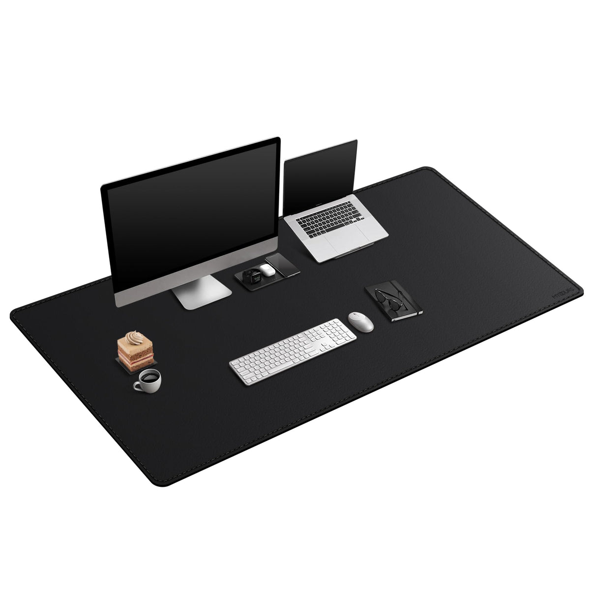 Mydours Giant Desk Mat, 63 x 28-inch Extended PU Leather Desk Pad, (Black)
