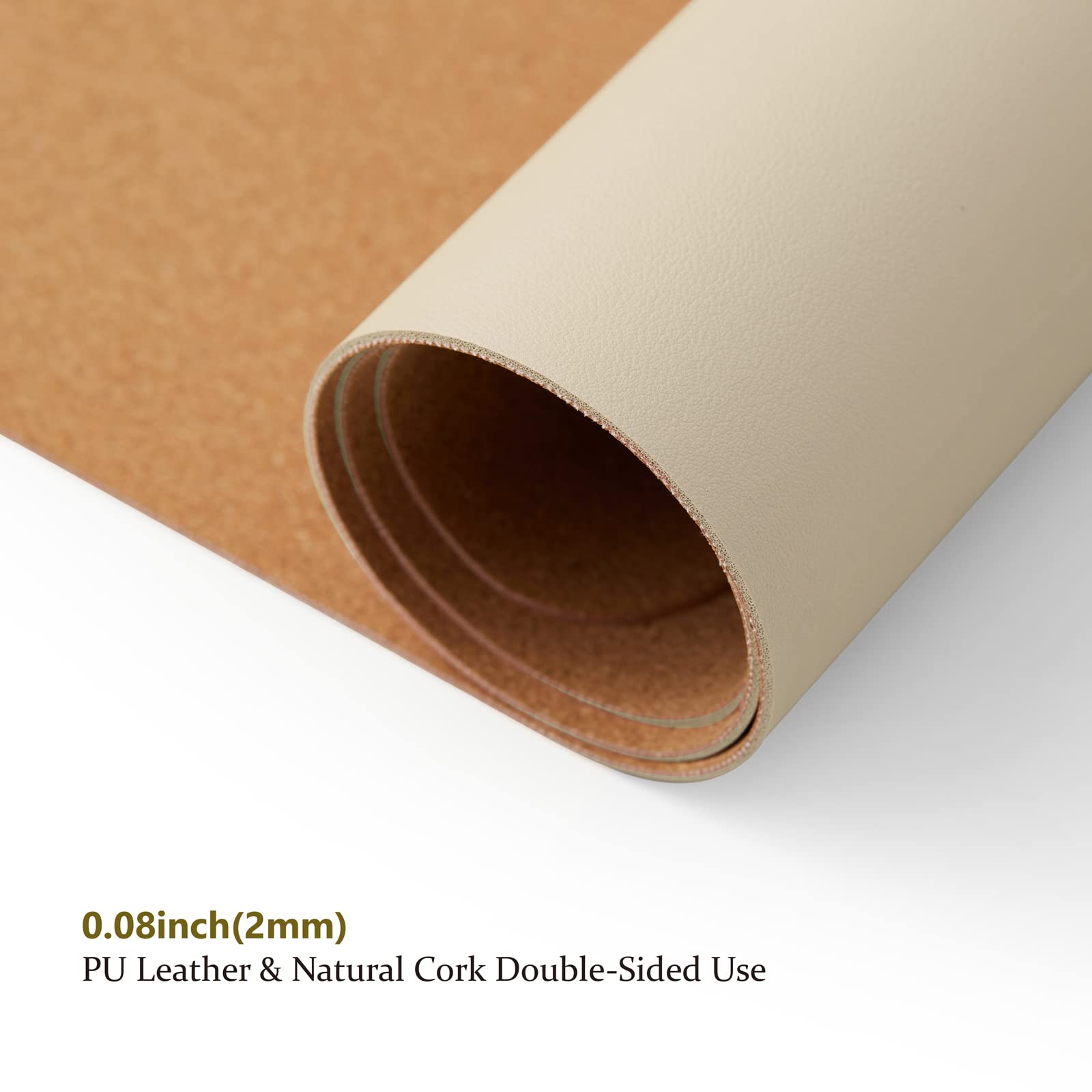 Large Cork Desk Mat - 47.2"x 17" Desk Pad for Office and Home - Ideal for Large Mouse Pad and Desk