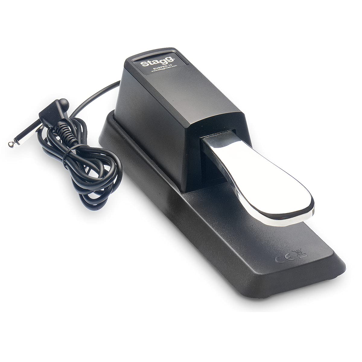 Stagg SUSPED 10 Universal Sustain Pedal for Keyboards, Digital Pianos, Synthesizers, MIDI with