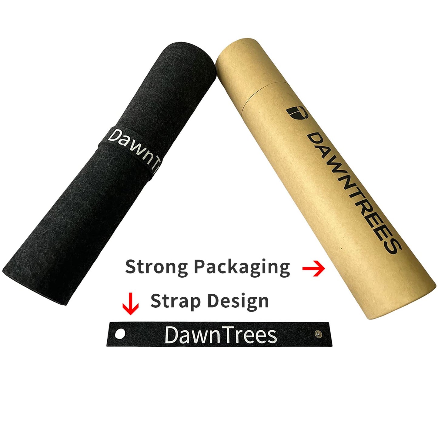 DAWNTREES Large Felt Desk Mat, 40''x16'' Full Keyboard and Mouse Pad