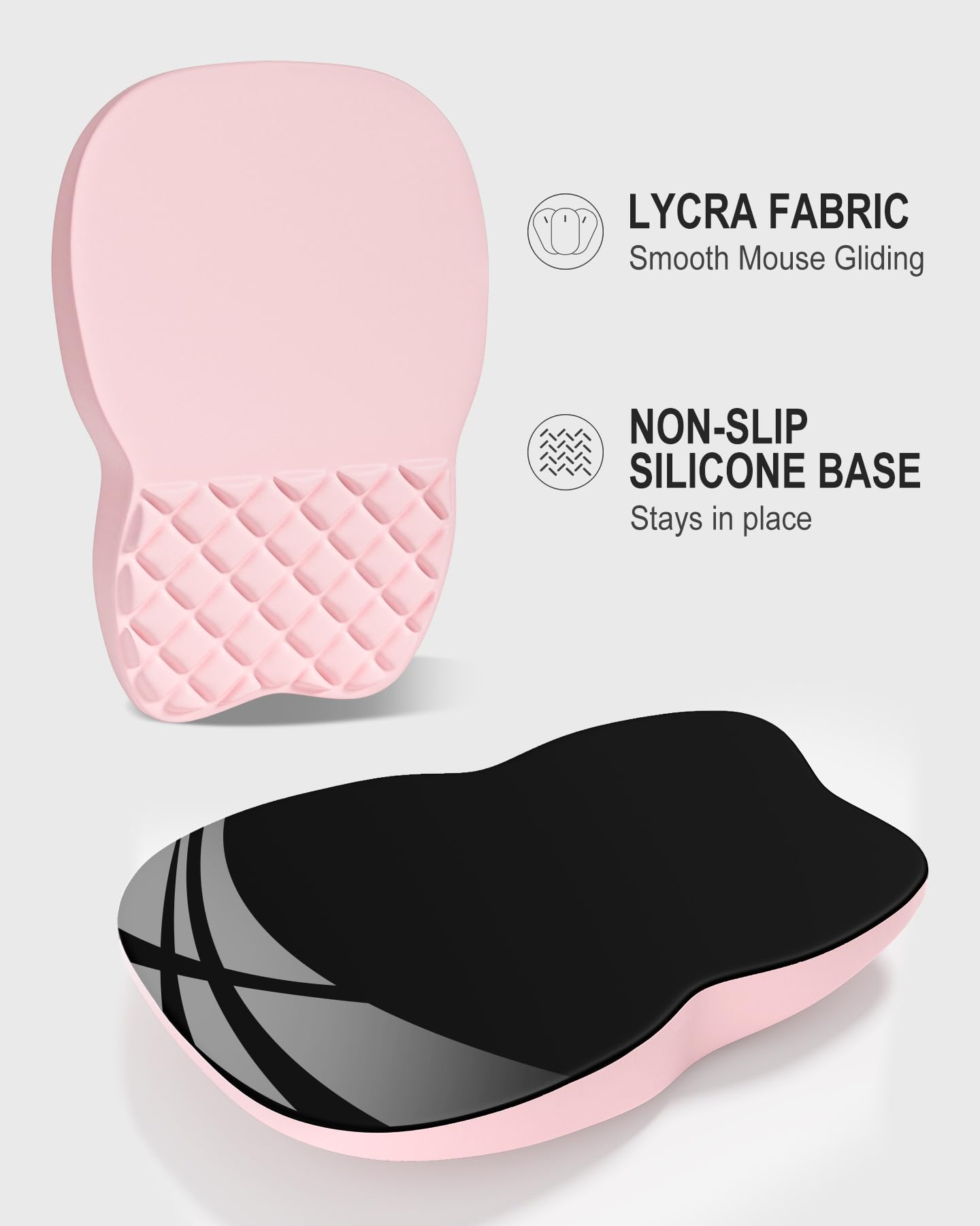 Auhoahsil Ergonomic Mouse Pad with Wrist Rest, Comfortable Slope Computer Mouse Mat with Wrist