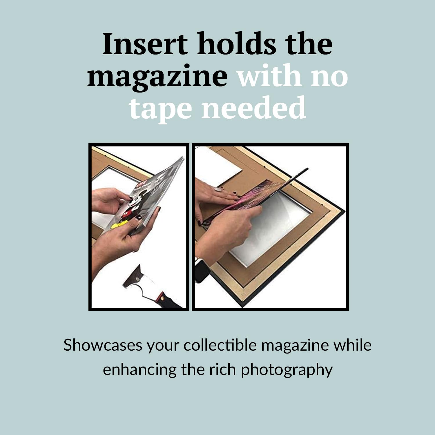 Creative Picture Frames 8.5 x 10.87 Magazine Frame with Full-Strength Glass, Holds Up To A 1/4"